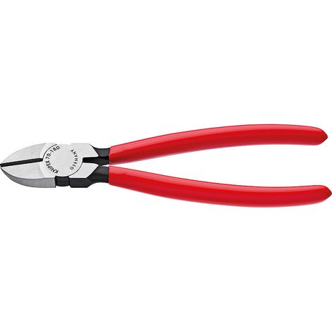 KNIPEX 70 01 140 Tronchese laterale rivestiti in resina sintetica atramentata nera 140 mm