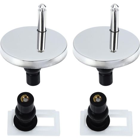 Kit de Fixation pour Abattant Toilette Vis en Métal et Caoutchouc (1/5)