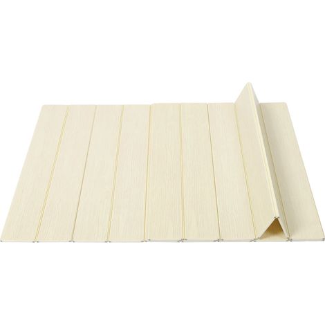 Bac à baignoire, Design pliable, Matériau PVC, Jaune clair, L (1/2)