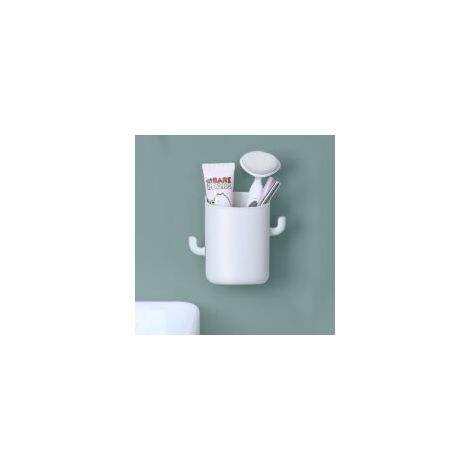 Atractivo soporte para cepillos de dientes de pared, instalación sin taladros, autoadhesivo para el baño - Crezuo (1/4)