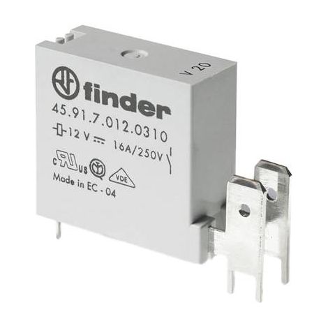 RELAIS POUR CIRCUITS IMPRIMÉS FINDER 45.91.7.012.0311 12 V/DC 16 A 1 NO (T) 1 PC(S) 459170120311