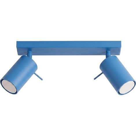 Plafonniers RING acier bleu clair 2xGU10 30cm Sollux (1/2)