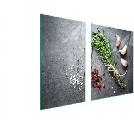 Plateau en verre et planche à découper 100x52 épices (1/5)