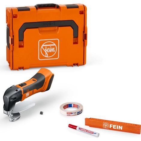 FEIN Akku-Blechschere bis 1,6 mm ABLS 18 1.6 E AS, incl. zweitem Stößel- und Tischmesser, Zubehör, L-BOXX (1/4)