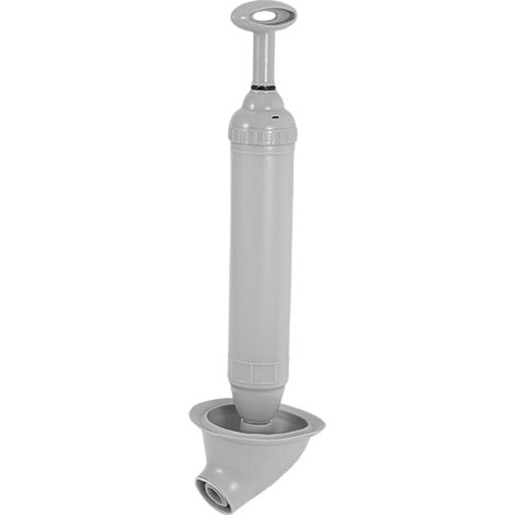 Desatascador de inodoro neumático, desatascador y bomba de aire, desatascador de desagües (gris, 1 unidad) (1/5)