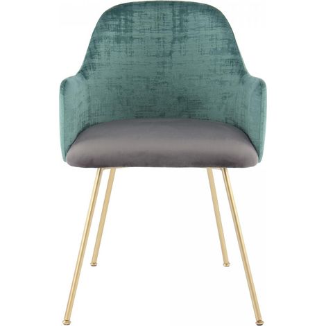 Fauteuil semi artisanal AVE 50x53 vert gris