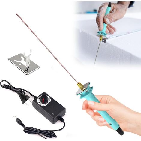 Coupe-Mousse électrique, 15 cm Température Réglable Fil Chaud Découpe Polystyrène avec Support, 30 W Coupe Polystyrène Fil Chaud, 110-240 V Coupe Thermique Stylo pour Bords Coupés Prise UE (1/5)