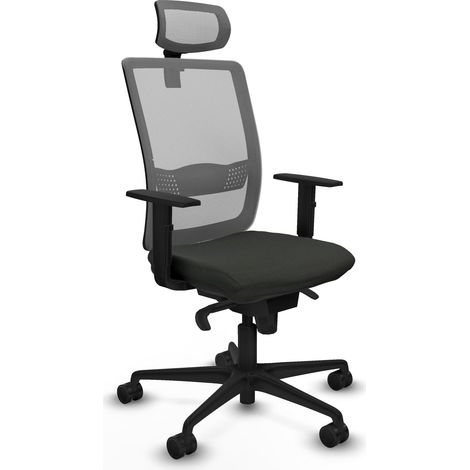 Silla ergonómica piqueras y crespo negro espuma alta densidad (1/2)