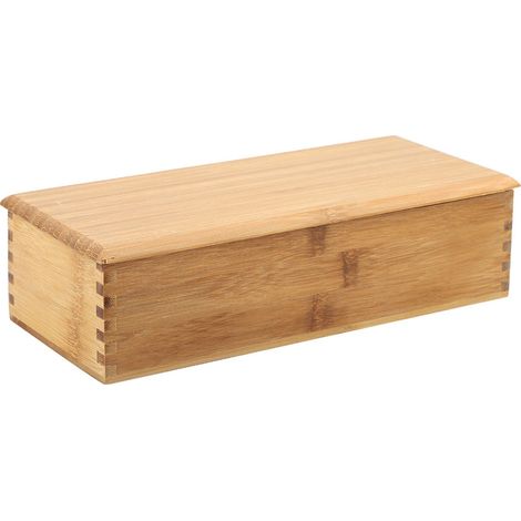 Boîte de Rangement en Bambou pour Couverts - Organisateur de Cuillères et Bagettes Japonaises (1/5)