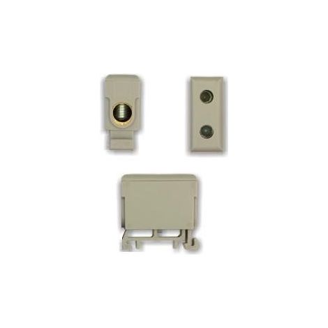 Connettore filettato per binario in alluminio/rame 50mm2 WLZ-35P/50 grigio