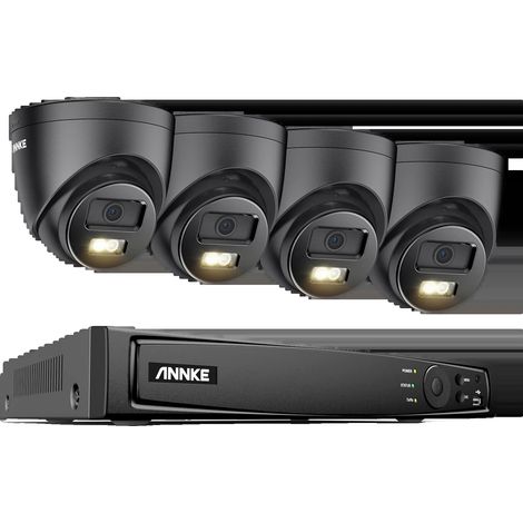 Système de Caméra de Sécurité, 8 Canaux, Résolution 4K, 8CH 4Pcs Caméra, 4T (1/2)