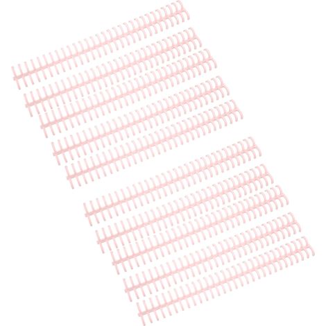 Packung mit 10 30-Loch-Bindespiralen aus rosa Marienkäfer-Kunststoff für lose Blätter, Durchmesser 1,27 cm. (1/5)