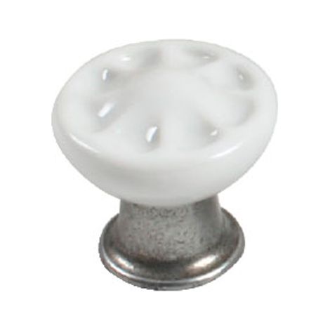 Pomo 33Mm. R.11.3701.48 Mod.Paris Latón Ox.-Porc.B eige
