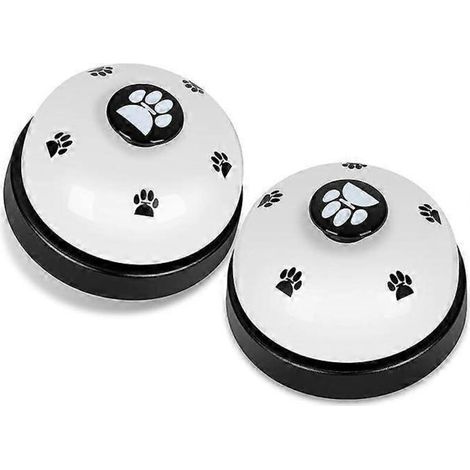 Set mit 2 Hundeglocken: Stubenreinheitstraining für die Tür, Glocke für den Gang nach draußen, Kommunikationsgerät, Trainingsgerät für Hundeagility, interaktives Spielzeug (bla)