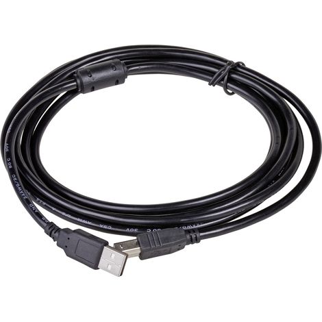Akyga USB-Kabel   USB-A Stecker, USB-B Stecker 3.00 m Schwarz  AK-USB-12