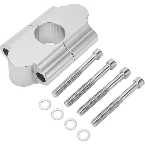 Pince de levage de guidon de 22mm, hauteur de levage de 30mm, remplacement pour Suzuki RM125 RM250 RMZ250 RMZ450 RMX450Z argent (1/5)