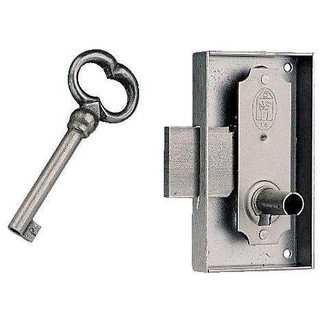 Serrure de bibliothèque 526 largeur 45 mm - axe 25 mm - droite - DEVISMES