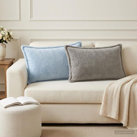 vidaXL Cushion Cover 6 pcs HOUTEN Light Grey 50 x 80 cm (1/5)