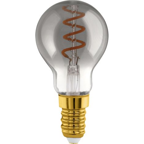 Lampe LED E14 dimmable, filament vintage spirale, ampoule Edison verre (1/2)