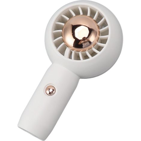 Mini ventilateur portable, silencieux et rechargeable par USB, pour hommes et femmes, idéal pour une utilisation intérieure et extérieure (blanc). (1/5)