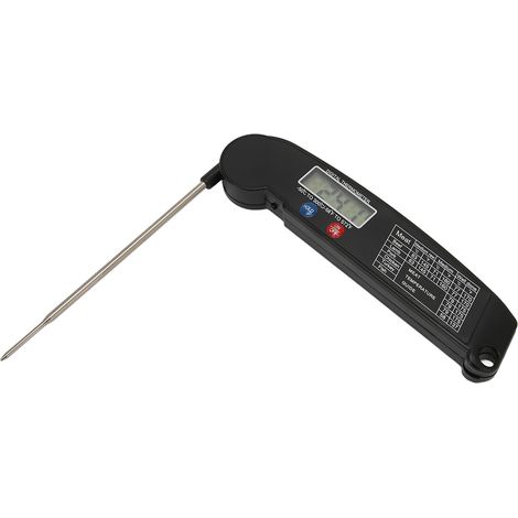 Thermomètre à Viande Numérique Instantané Multifonction pour Cuisine, Grill et BBQ - Noir (1/5)