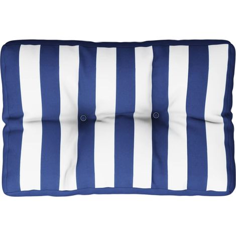 Maison Exclusive - Palettenkissen Blau Weiß Gestreift 50x40x12 cm (1/5)