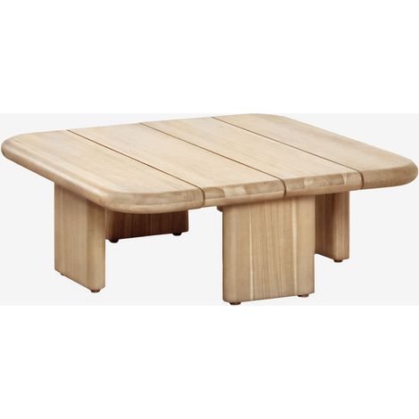 SKLUM Quadratischer Couchtisch (70x70 cm) aus Famara-Akazienholz              Helles Akazienbraun                     