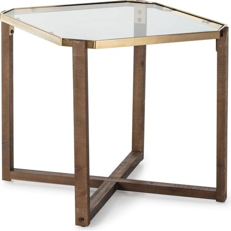 Table d'appoint Caledonia - Doré, transparent (1/3)