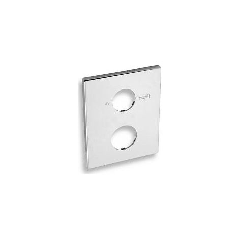 Novaservis - Rosace de recouvrement pour unité de base avec interrupteur, chromée KRYT0050RC,0 (1/2)