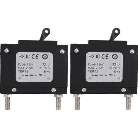 Disjoncteur de Générateur de 2 Pièces, Disjoncteur Professionnel de Générateurs D\'essence de Sécurité avec le Commutateur pour des Générateurs D\'essence 23A 230V (1/4)