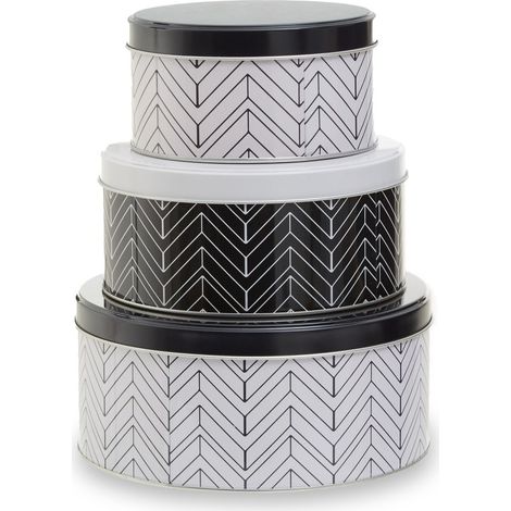 Premier Housewares Set of Three Urban Storage Tins (1/5)