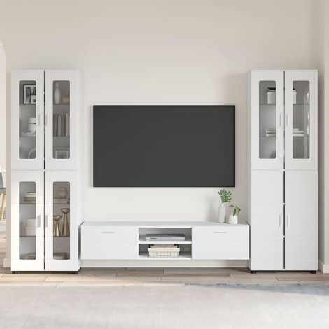 Conjunto de mueble de TV FLORIN 3 pcs Madera de ingeniería (1/5)