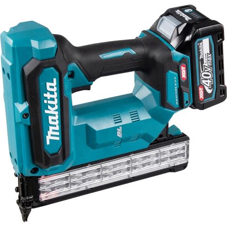 Clavadora 18GA 40V + Makpac + 2 baterías 2.0 Ah BL4020 MAKITA - FN001GA201 (1/4)