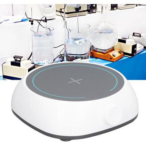 Agitateur électromagnétique miniature MS5 350-1800 tr/min 2 L, support d'agitation magnétique de laboratoire, 100-240 V, norme européenne (1/5)