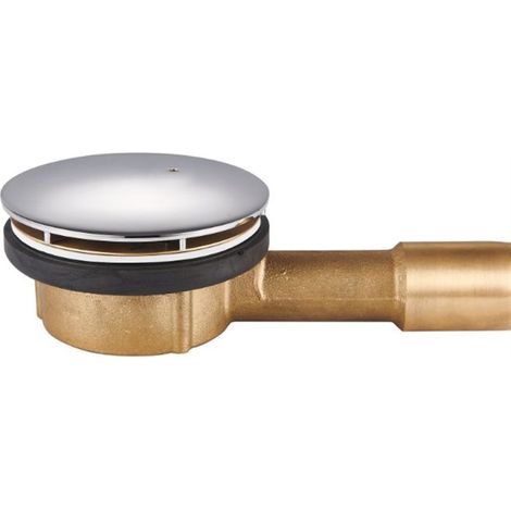 Piletta doccia Low Round in ottone cromato Ø 90 mm Tecom (1/2)