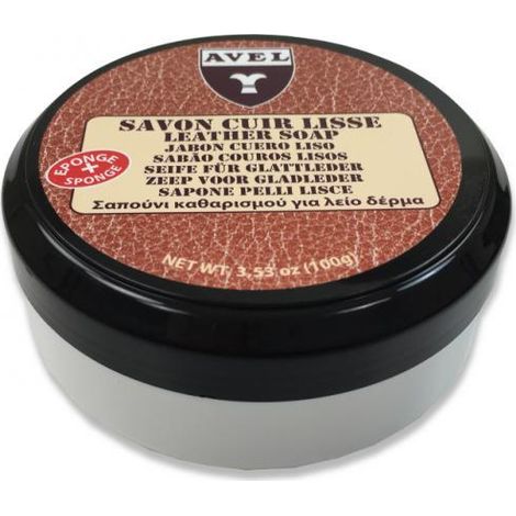 Savon régénérant et nettoyant pour cuir lisse 100ml – Formule glycérinée pour entretien – Éponge incluse pour application facile – Avel (1/5)