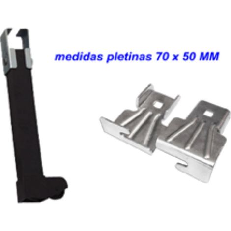 Set gambe per rete 30x40 nera con ruote altezza 28 cm