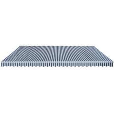 Maison Exclusive - Tenda da Sole Pieghevole Manuale 600 cm Blu/Bianca (1/5)