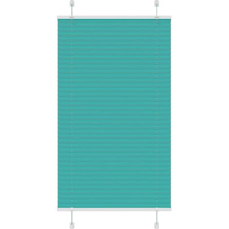 Plissee Petrolgrün 70x100 cm Stoffbreite 69,4 cm Polyester