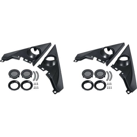 Tweeters Althorn de 1,5 pulgadas (2 pares), cubiertas para tweeters de coche, soportes para altavoces para adaptación.