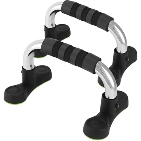 Push Up Handles - Steel Construction - 15° Angled Incline - Non-Slip Grip - For Home Gym And Floor Training - 2 Pieces (1/3)