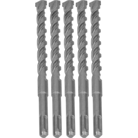 14 mm 210 mm Hartmetall-Betonbohrer, 5 Stück, Doppelspiral-Bohrhammer-Meißelbohrer, SDS-Bohrer für Ziegel und Beton, erhöhte Lebensdauer. (1/5)