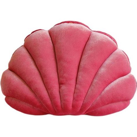 Coussin décoratif en coquillage pour canapé et extérieur - Coussin décoratif pour meubles de terrasse - Rose (1/4)