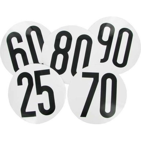Disque adhésif ø 200 limitation de vitesse 90km/h (Lot de 2 )