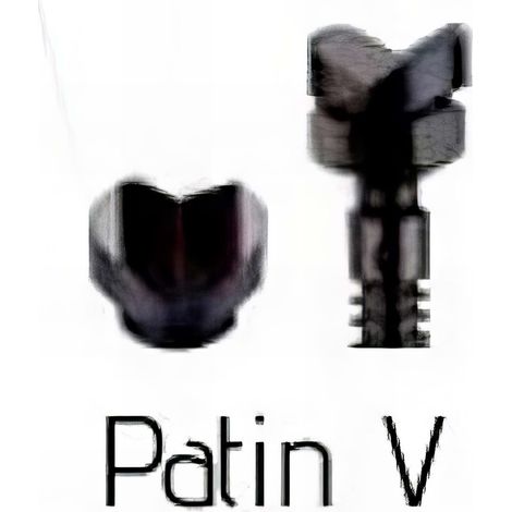 Patin "V" pour serre joint an acier à levier