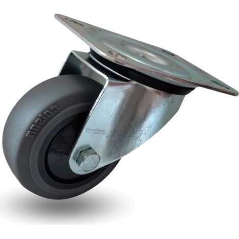 Rueda giratoria, juego de carro, 100 mm, 150 kg, jppf 1001 Performa (1/5)