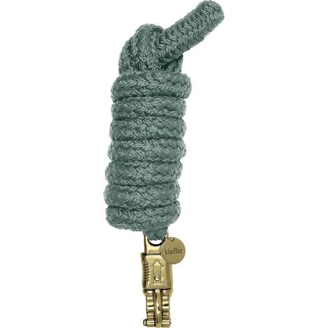 Kieffer Führstrick für Pferde, Satin Shine, 2 m - Panikhaken, Mint (1/2)