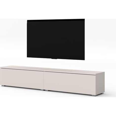AX LIVING Lowboard beige Loriano 2x100 cm TV Board stehend Kaschmir