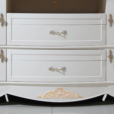 50 x 12 cm große Applikation aus Holzschnitzerei im europäischen Stil zum Selbermachen – Dekoration für Hausmöbel und Garten (1/5)