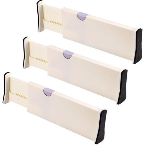 3pcs Drawer Divider Drawer Divider Drawer Organizer for Storing Underwear, Socks, Tableware etc. (1/4)